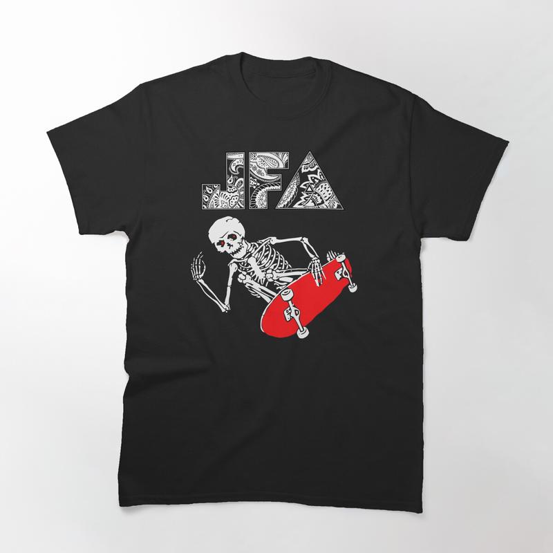 TikTok Shop JFA Punk T Shirt Classic Punk Band Graphic Tee Retro Design High Quality Print