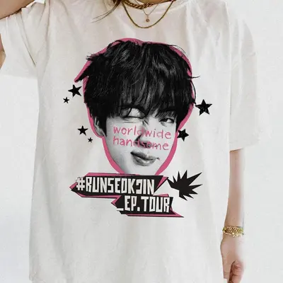 RUNSEOKJIN tour tシャツ L BTS jin BTS Jin RUNSEOKJIN EP. TOUR 2025 Shirt – Kpop Exchange