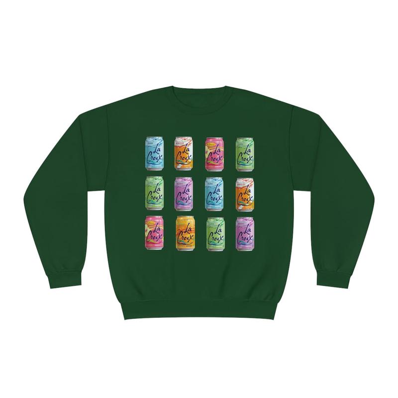 TikTok Shop La Croix Sparkling Water Sweatshirt Cotton Sweaters Sweatshirt Hoodie Comfort Colors