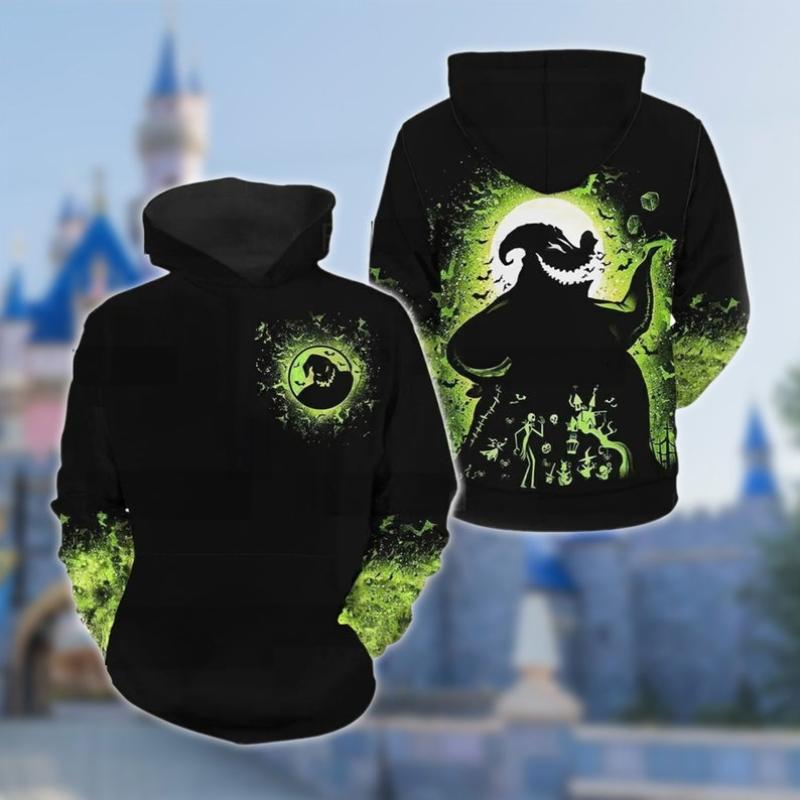 TikTok Shop: Personalized Boogieman Hoodie, The Nightmare Before Christmas  3D Adult T-shirt Hoodie, Oogie Boogie All Over Print Shirt, Ghost Hoodie