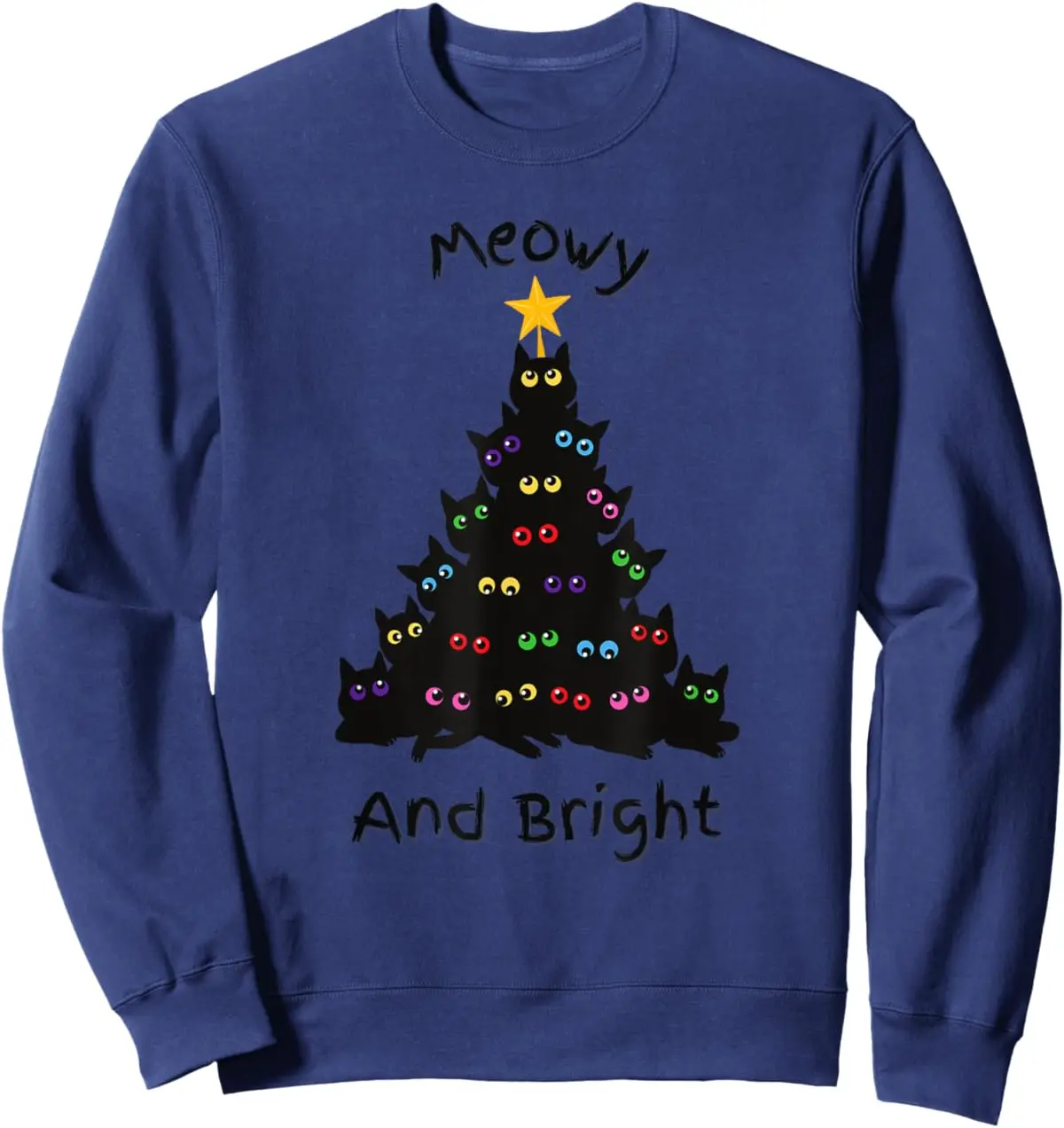 Funny Cats Christmas Tree Tee Ornament Decor Gift T-Shirt Funny Cats Christmas Tree Tee Ornament Decor Gift T-Shirt