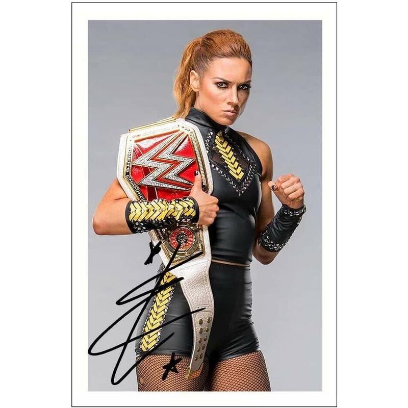 Becky Lynch Signed Wooden Panel autographed Inscribed order WWE