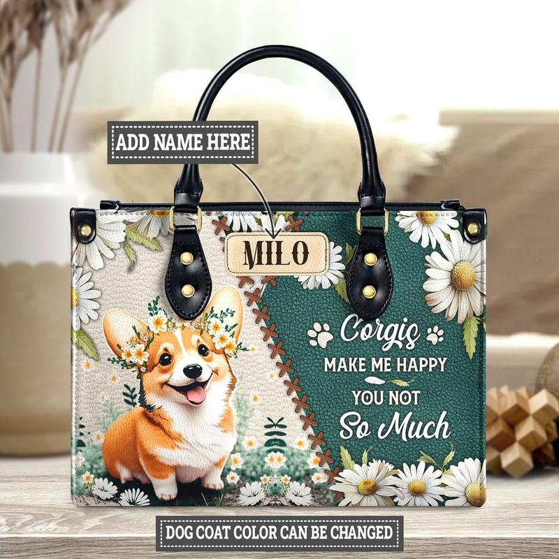 Corgi Crossbody Boho Bag - Cartoon Corgi Crossbody Boho Bag - Cartoon