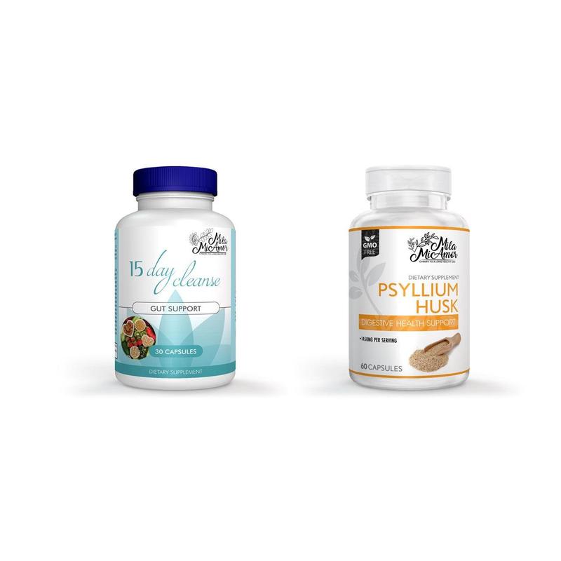 30 day gut support | caffeine free | advanced formula with senna, cascara sagrada, & psyllium husk | non-gmo | 30 days