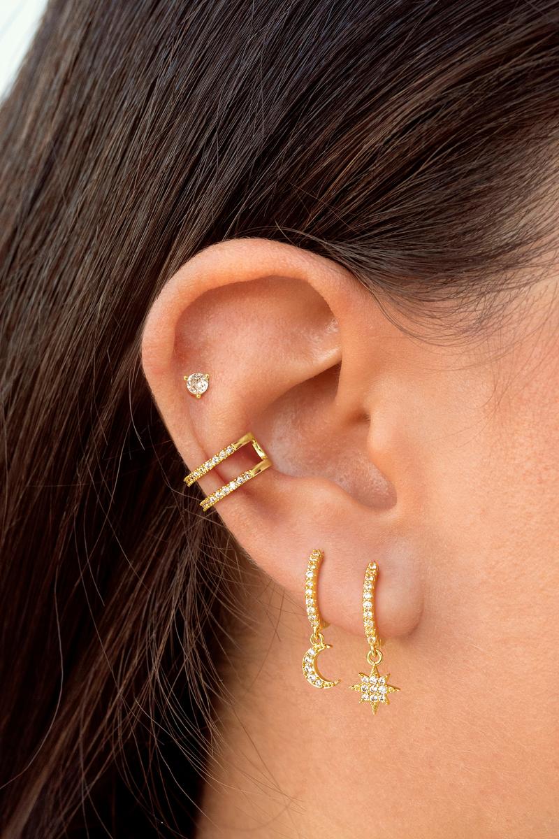 [Earrings set size] Ring earrings diameter about 12 mm; Cartilage hoop