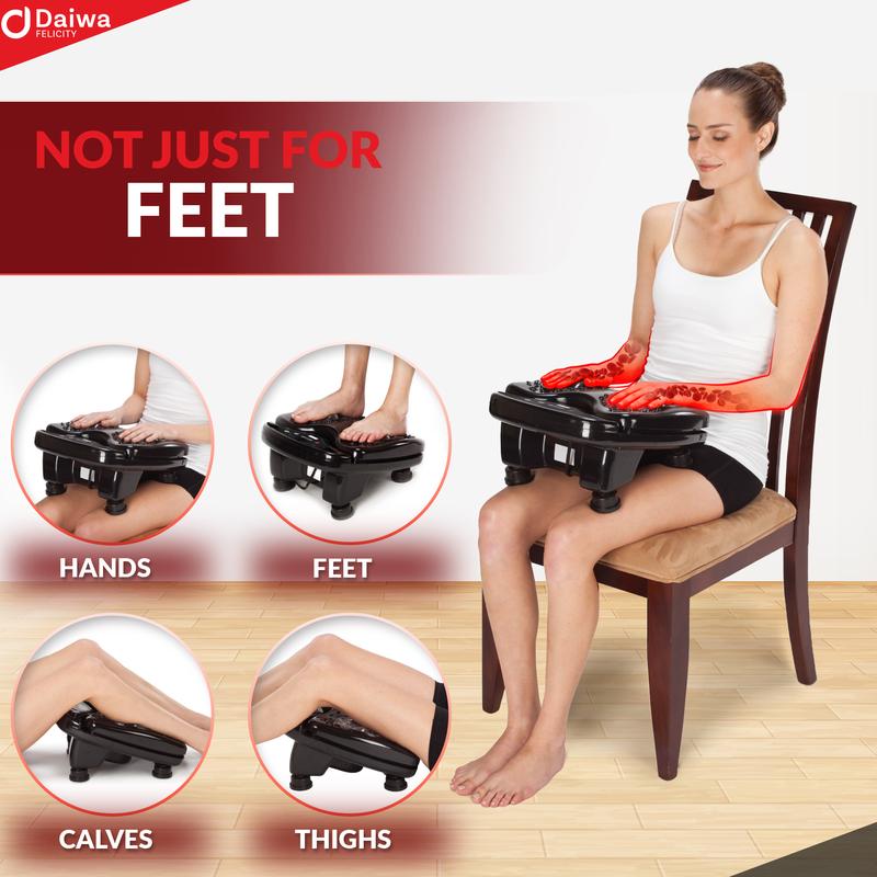 TikTok Shop Daiwa Felicity Foot Massager Machine for Plantar Fasciitis with Heat Can Boost Blood Circulation and Help with Foot Neuropathy Makes a Perfect Gift Christmas Present For Mom and Dad