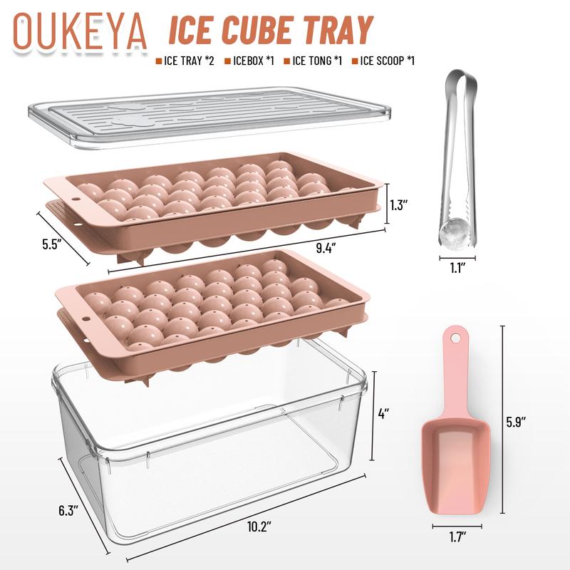 Viral Tiktok Round Ice Cube Tray,Ice Ball Maker Mold for Freezer,Circle Ice  Cube