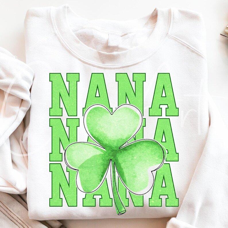 Luck O' The Nana Irish St. Patrick's Day Gift Grandma Green T-Shirt Luck O' The Nana Irish St. Patrick's Day Gift Grandma Green T-Shirt
