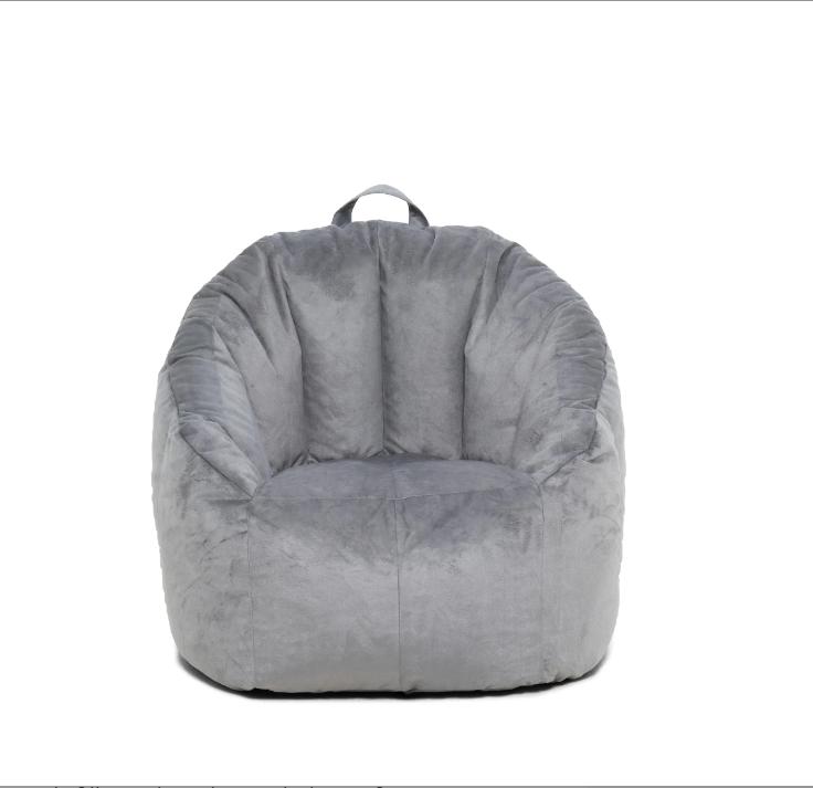 TikTok Shop Big Joe Joey Bean Bag Chair Plush Kids Teens 2.5ft Gray