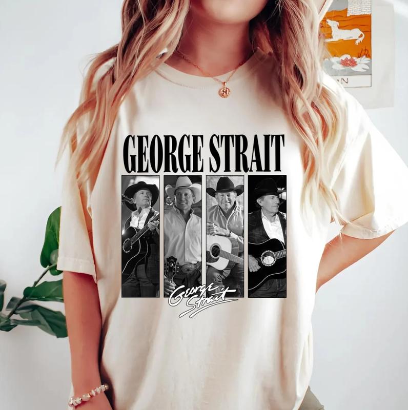 Retro George Strait Bootleg Graphic Tee, Classic Country Music - TikTok ...