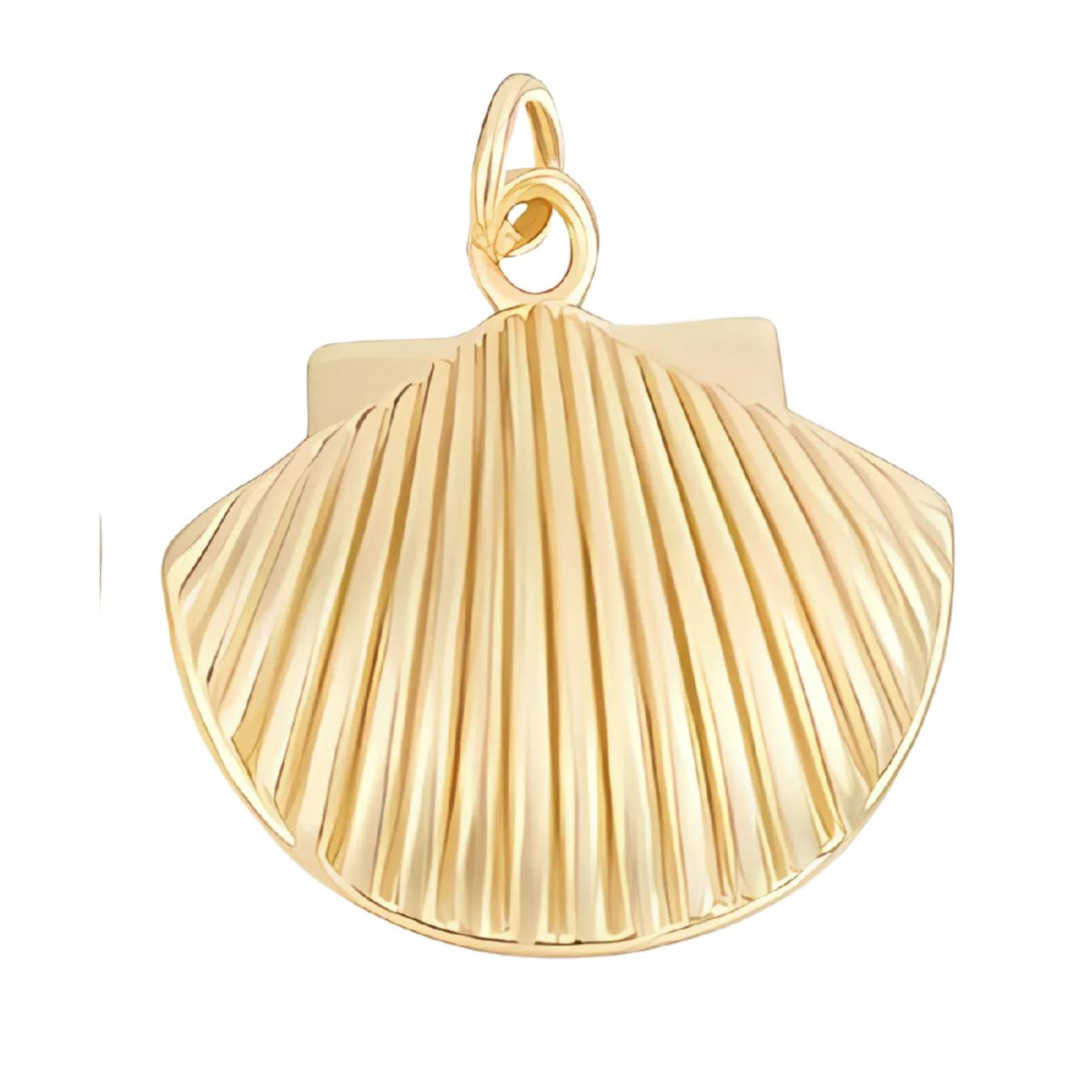 Seashell Charm - Elegant Design for Jewelry, Perfect for Personalizing Your Accessories