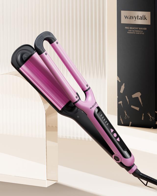 TikTok Shop Wavytalk Hair Waver 3 Barrel Deep Hair Crimper Fast Heating Easy to Operate