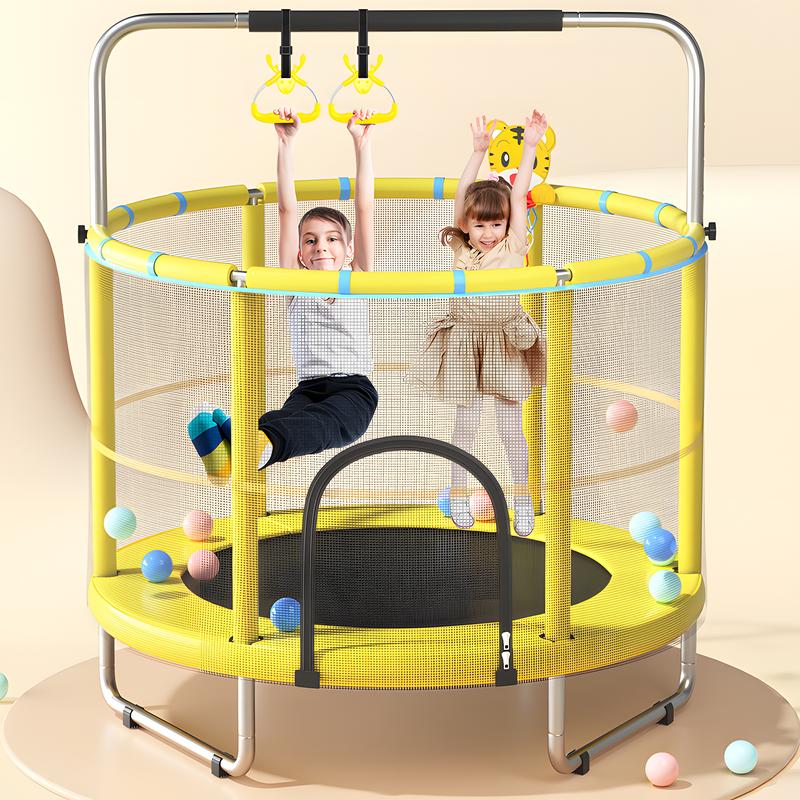 Kids Trampoline 55 Toddler Trampoline for Kids Indoor Outdoor Trampoline with Enclosure Net Ad