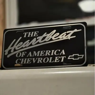 212 Main 159 6 X 12 In. Chevrolet License Plate - Foto 2
