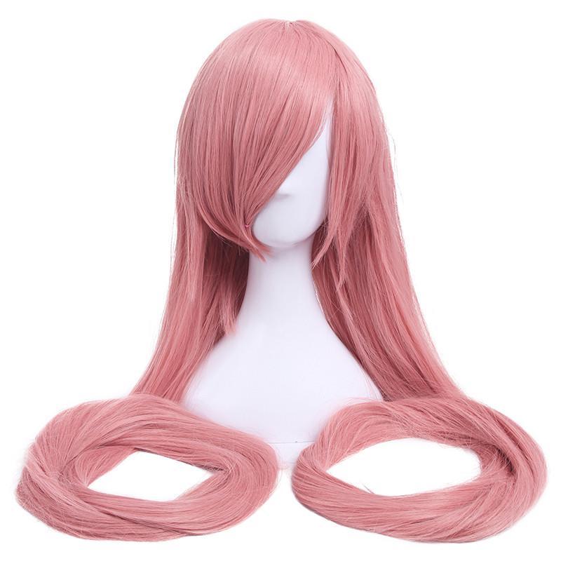 TikTok Shop L email wig Synthetic Hair 60inch 150cm Long Blonde Wig Chobits Chi Cosplay Wigs Straight Beige Black Halloween Cosplay Wig