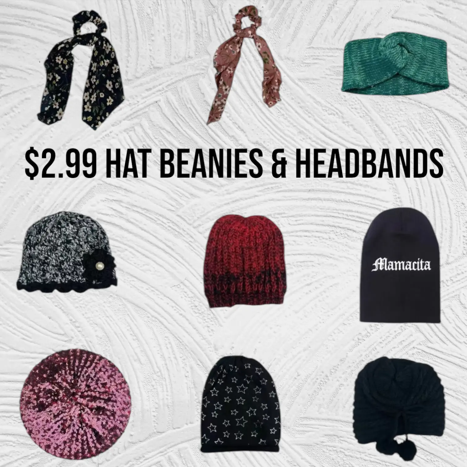 $2.99 Headwear Headbands Hats Beanies For Women