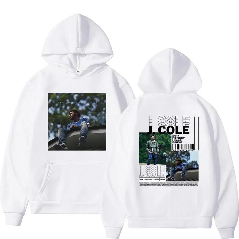 TikTok Shop Rapper J.Cole 2014 Forest Hills Drive Print Hoodie Hip Hop Harajuku Men Women Loose Hoody Sweatshirt Fashion Streetwear Hoodies