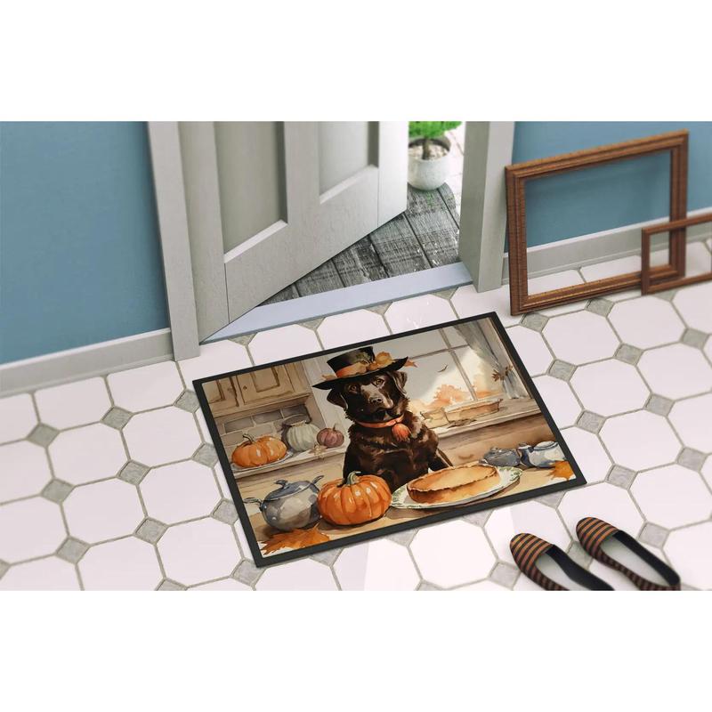 Chocolate lab doormat best sale