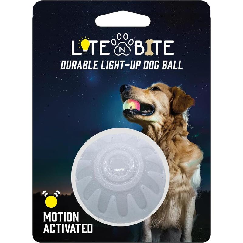 TikTok Shop LED Light Up Dog Ball Bounce Activated Light Up Dog Ball with Replaceable Batteries Color Changing LED for All Breeds