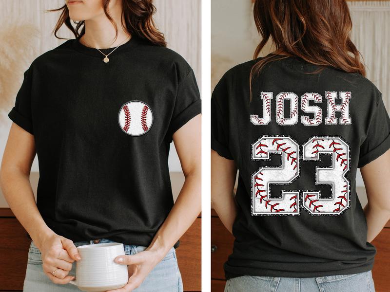 Monogrammed baseball t shirt hotsell