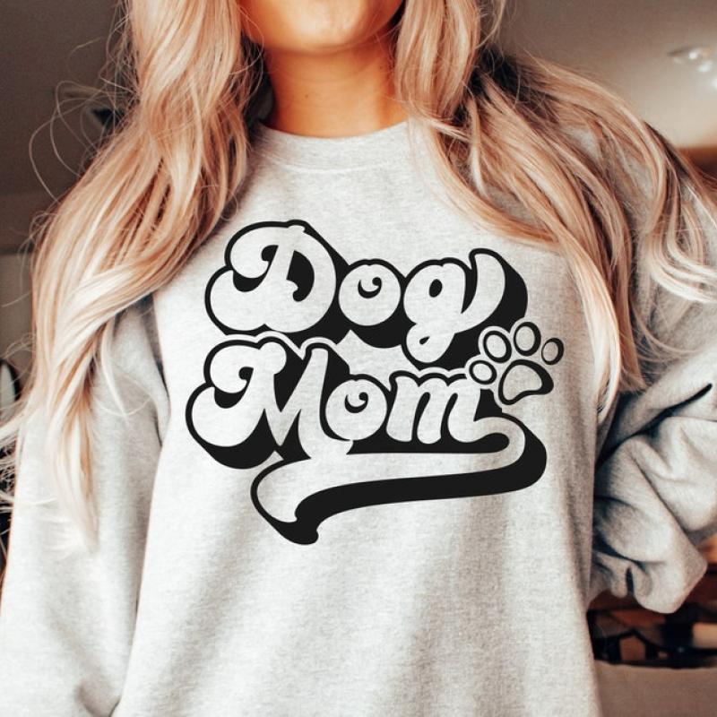 TikTok Shop Dog Mom Dog Mama Retro Dog Mom Of Dogs Dog Mother Dog Shirt T Shirt Sweatshirt Hoodie