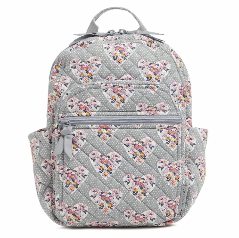 TikTok Shop VERA BRADLEY Small Backpack Mon Amour Gray