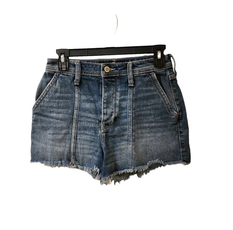 TikTok Shop Hollister Ultra High Rise Mom Jean Shorts Size 3 Vintage Stretch Raw Hem