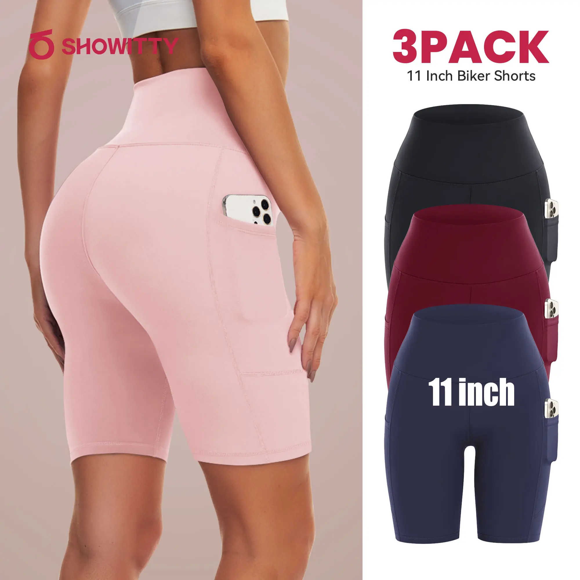 Pantaloncini Biker Donna Vita Alta &ndash; Leggings Lucidi Oil Shiny Per Palestra E Yoga