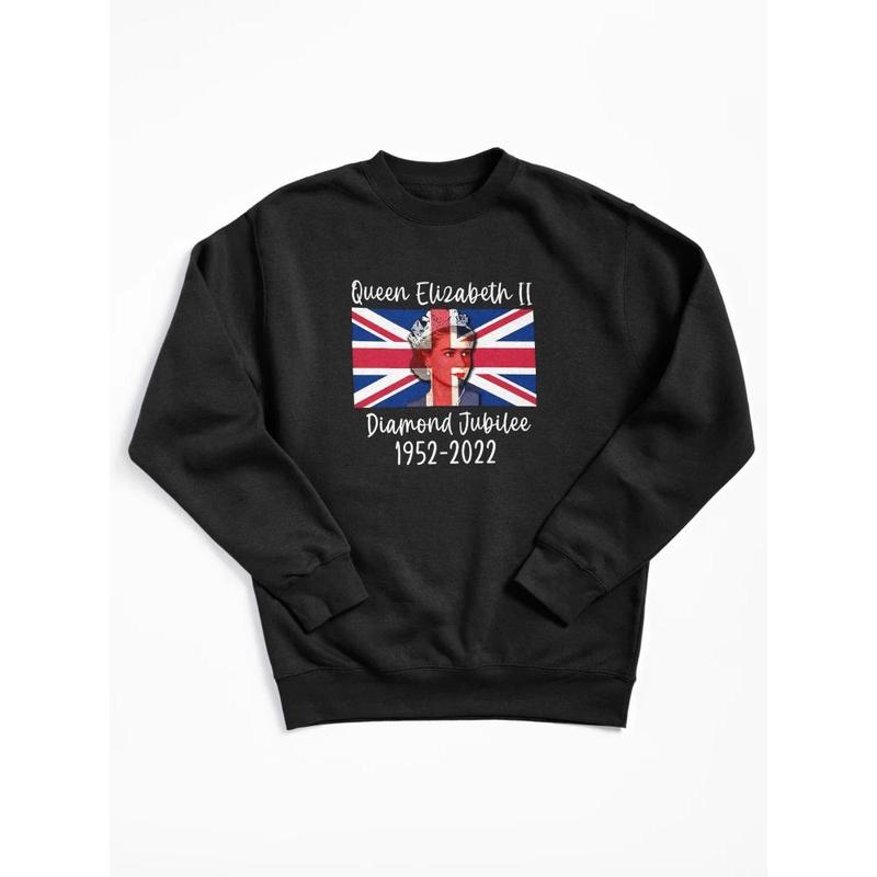Queen Elizabeth Ii + Union Jack T-Shirt Queen Elizabeth Ii + Union Jack T-Shirt