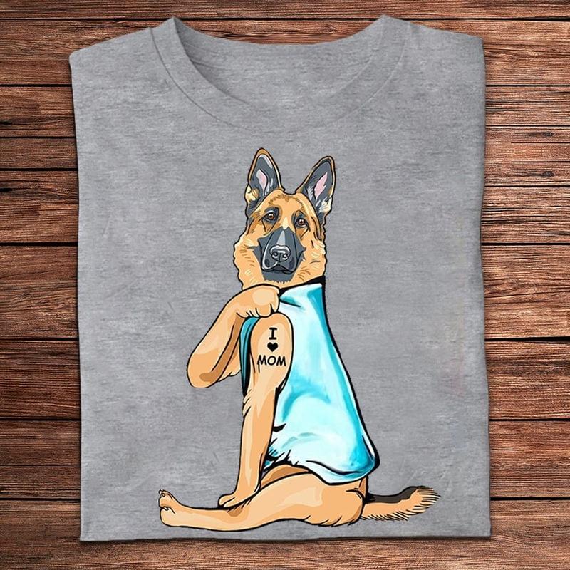 TikTok Shop I Love Mom German Shepherd Shirts