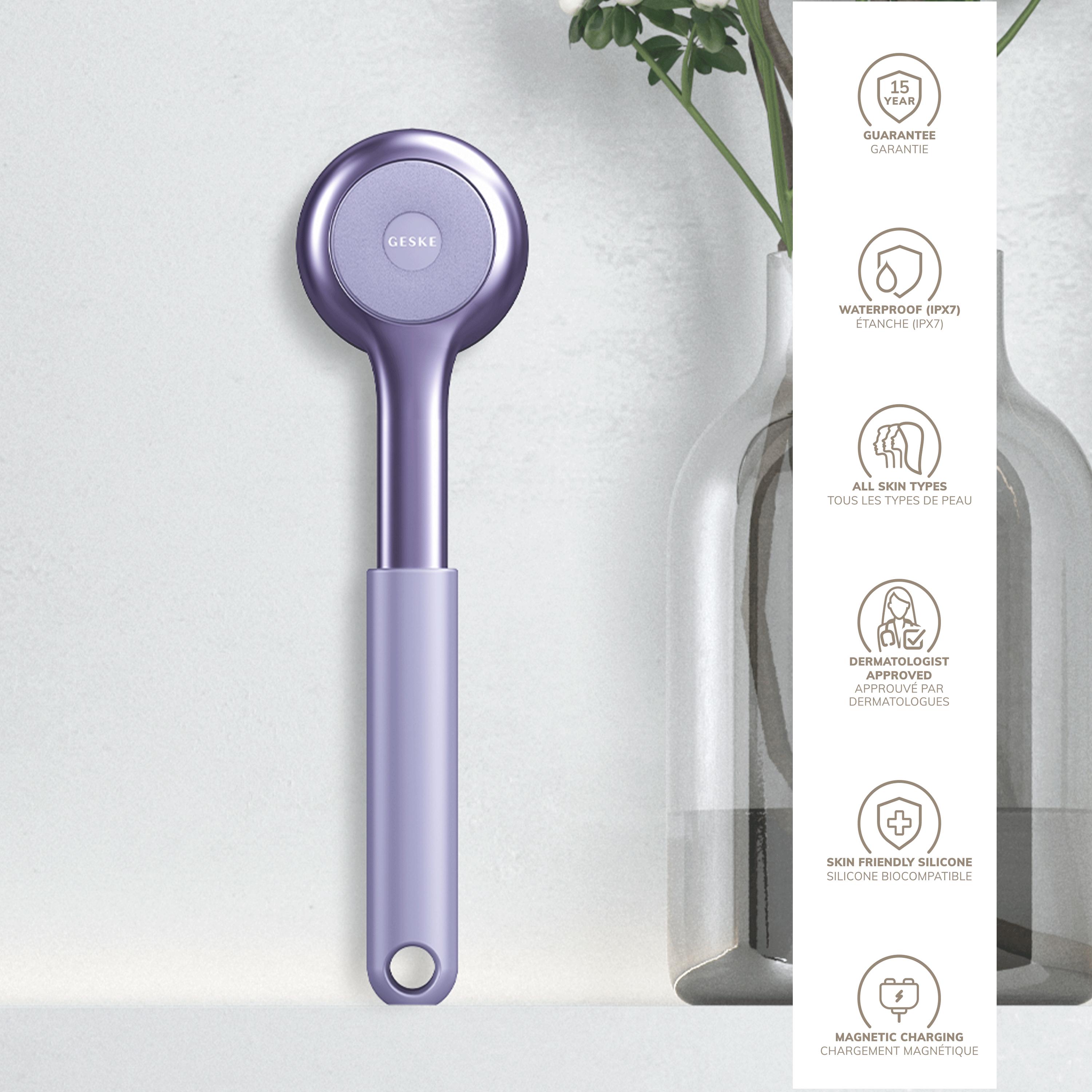 GESKE Cepillo Sónico de Cuerpo Completo y Exfoliante Intensivo 8 en 1 | Cepillo Corporal Eléctrico - Imagen 19 de 35