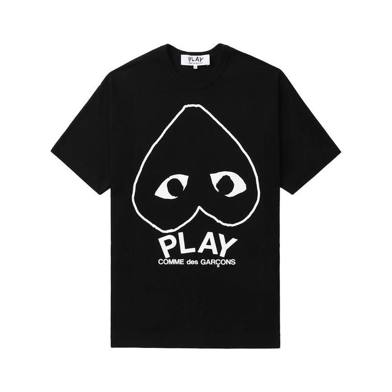 Comme des garçons play heart print t-shirt best sale