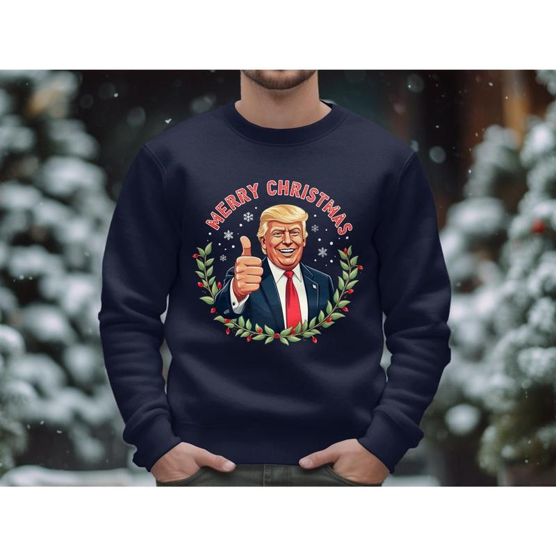 Donald trump christmas sweatshirt best sale