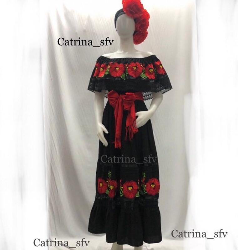 Mexican peasant dress plus size best sale