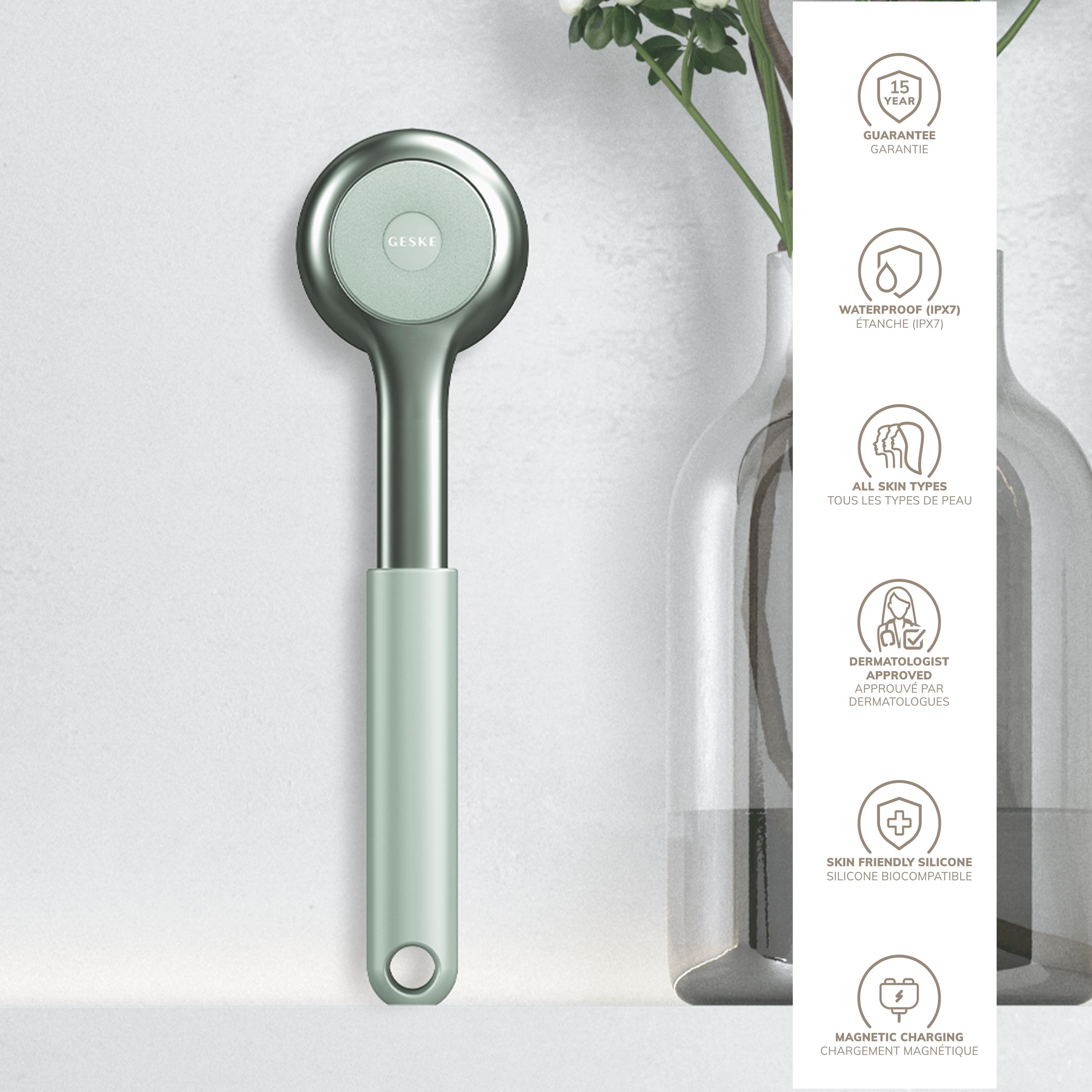 GESKE Cepillo Sónico de Cuerpo Completo y Exfoliante Intensivo 8 en 1 | Cepillo Corporal Eléctrico - Imagen 26 de 35