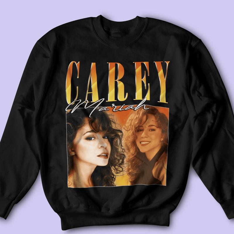 TikTok Shop Mariah Carey Retro Shirt Mariah Carey Vintage Print T Shirt Mariah Carey Concert Unisex Shirt Mariah Carey Sweatshirt Top Tee Vintage Unisex Cotton Shirt