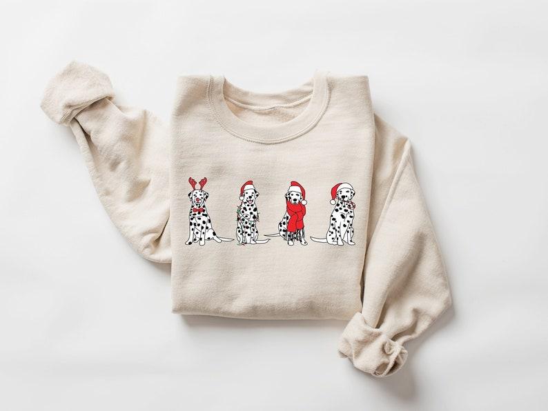 Dalmatian christmas sweater best sale