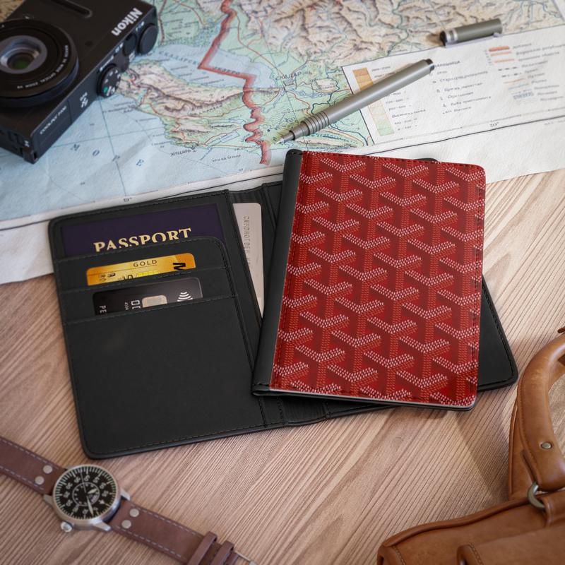 Goyard passport holder red best sale