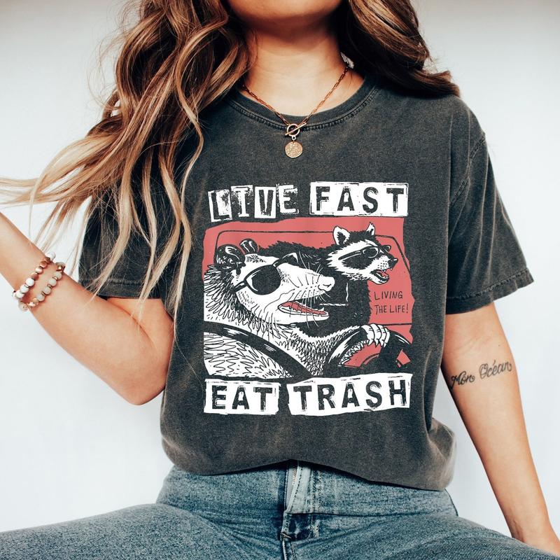 I Eat What I Want Trash Panda Raccoon Funny T-Shirt I Eat What I Want Trash Panda Raccoon Funny T-Shirt