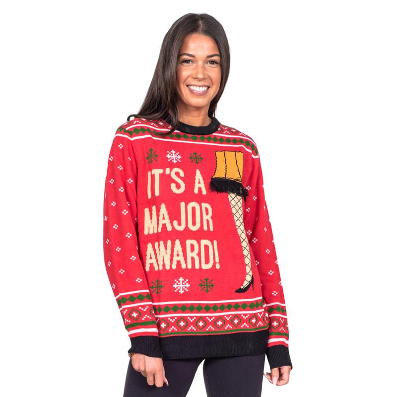 Leg lamp ugly sweater hotsell