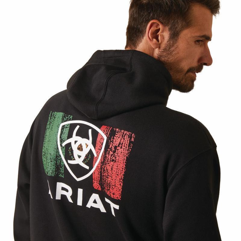 TikTok Shop Athletic Ariat Men s Shield Logo Mexico Double sided Cotton Pullover T Shirt Sweater Hoodie Ariat Hoodie Gift For Fan Menswear Hoodie