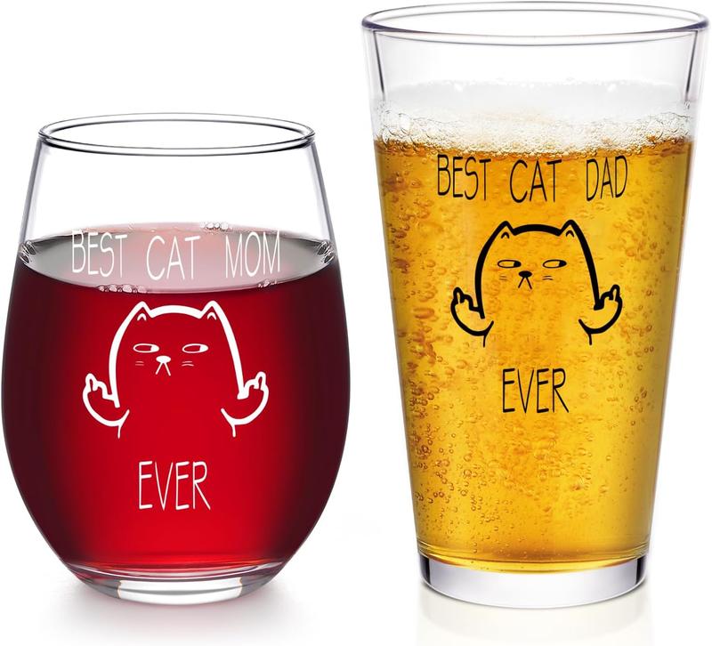 Cat mom fashion ever wine glass