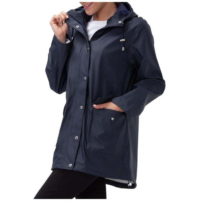 TikTok Shop Women s Waterproof Rubber Slicker Rain Jacket
