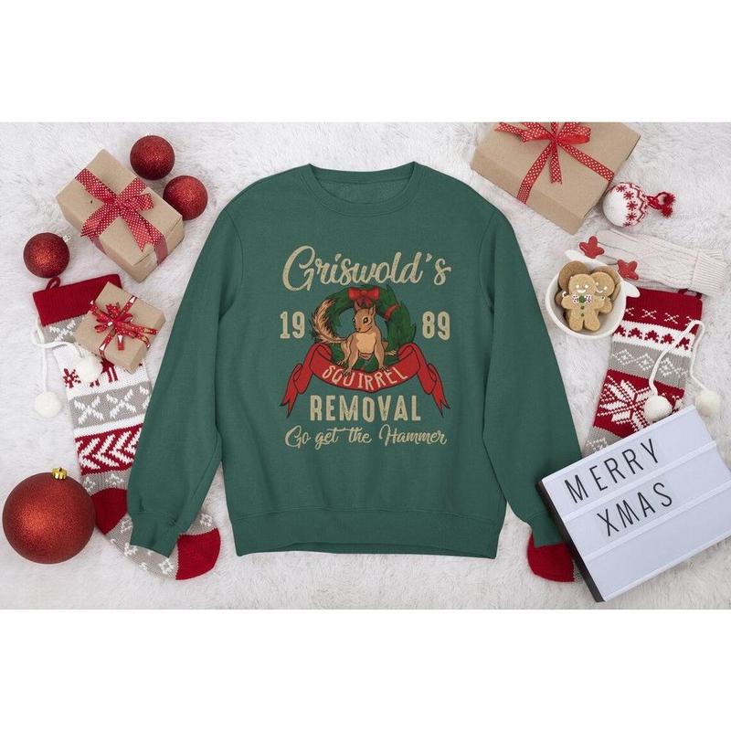 Christmas vacation squirrel sweater hotsell