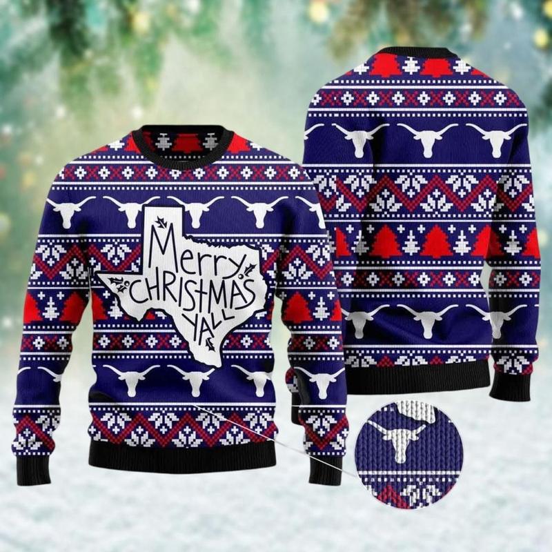 Country fashion ugly christmas sweater