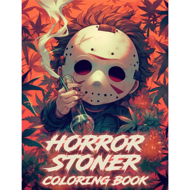 Horror Stóner Coloring Book: 50 Coloring Pages for Relaxatio - TikTok Shop