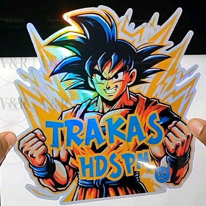 TRAKASHDSPM Goku Sticker car decal excellent for Cars or any flat surface