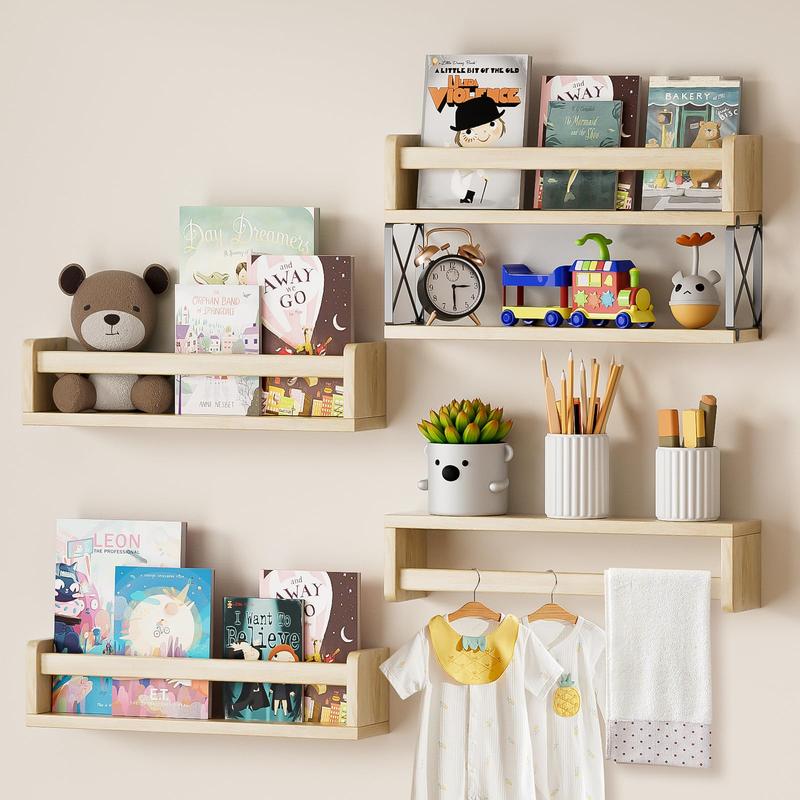 Nursery wall bookshelf hotsell