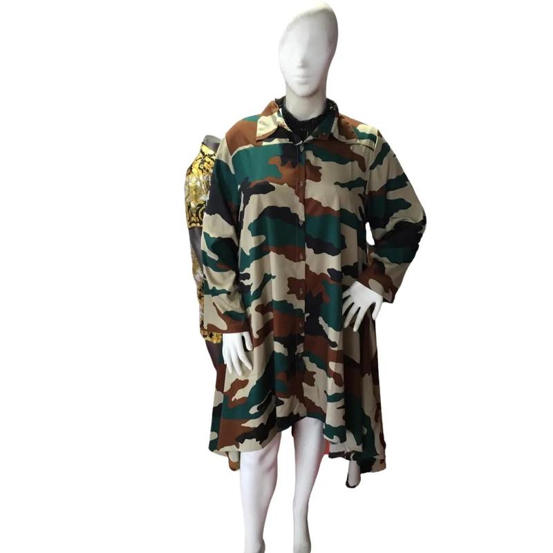 Camouflage high low dress hotsell