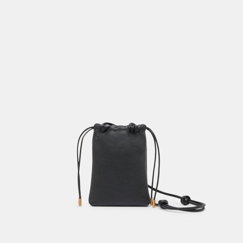 TikTok Shop Dolce Vita EVIE CROSSBODY POUCH BLACK PEBBLE LEATHER